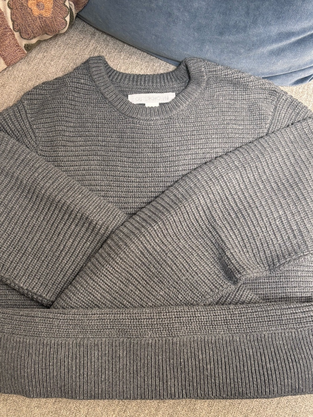 Outerknown Men's Crewneck Sweater in Gray